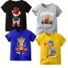 Lot de 4 t-shirts d'été décontractés et confortables à manches courtes pour garçon Lot de 4 t-shirts d'été décontractés et confortables à manches courtes pour garçon, Hauts tendance à imprimés sur le thème des ours de dessin animé octobre 12, 2024 Kotazando