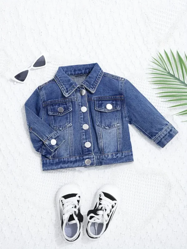 Jacket en jean décontractée pour bébé Jacket en jean décontractée pour bébé, manteau à manches longues boutonné sur le devant, vêtements pour bébé et petite fille 16 octobre 2024 Kotazando