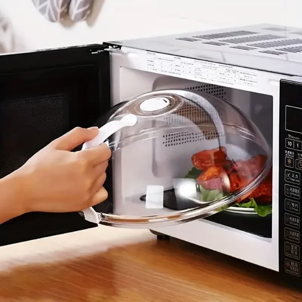 1pc Couvercle Alimentaire, Couvercle Chauffant pour Four à Micro-Ondes, Protecteur d'Écran pour Aliments pour Plats Chauds, Couvercle Anti-Éclaboussures Résistant à l'Huile, Couvercle de Conservation Fraîcheur, Fournitures de Cuisine – Image 11