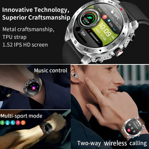 Montre connectée avec écouteurs Montre connectée avec écouteurs, 2 en 1, appels sans fil, musique, météo, plusieurs modes de sport, montre connectée adaptée aux hommes et aux femmes 4 octobre 2024 Kotazando