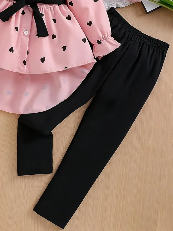 Ensemble pantalon décontracté tendance pour fille Ensemble pantalon décontracté tendance pour fille, chemise imprimée, ceinture, haut et bas pour jeunes filles, ensemble deux pièces pour filles 19 octobre 2024 Kotazando