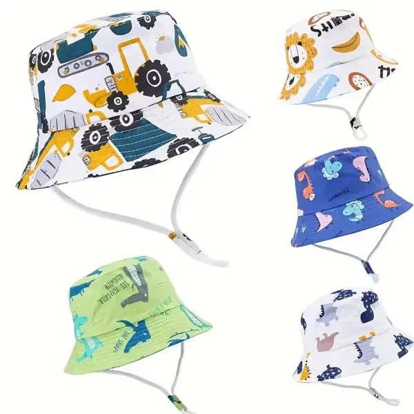 Adorable chapeau de soleil d'été pour bébé fille et garçon Chapeau pare-soleil fin pour printemps et été, joli chapeau de pêcheur de dessin animé, adapté à un usage quotidien, à l'escalade en extérieur, à la randonnée et au jeu 6 octobre 2024 Kotazando