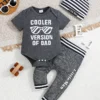 Ensemble 2 pièces décontracté avec imprimé lunettes de soleil Ensemble 2 pièces décontracté avec imprimé lunettes de soleil, « Cooler Version Of Dad » pour bébé, combinaison à manches courtes, chapeau et pantalon, vêtements pour tout-petits et bébés garçons 26 décembre 2024 Kotazando
