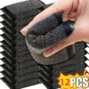 Lot de 12 tampons à récurer en métal pour casseroles, Blocs à récurer en éponge métallique réutilisables, éponges de nettoyage de cuisine douces pour la vaisselle, accessoire multifonction non électrique avec plusieurs composants