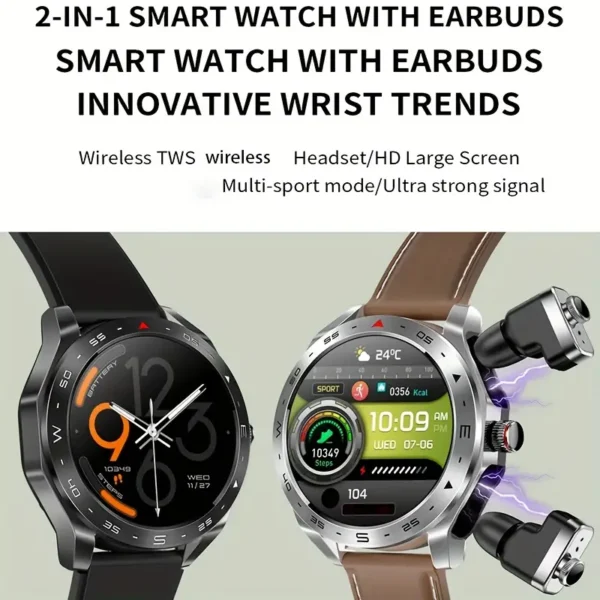 Montre connectée avec écouteurs Montre connectée avec écouteurs, 2 en 1, appels sans fil, musique, météo, plusieurs modes de sport, montre connectée adaptée aux hommes et aux femmes 4 octobre 2024 Kotazando