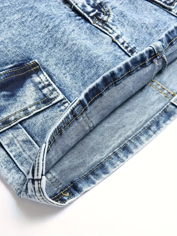 Jupe cargo taille haute élégante pour filles Jupe cargo taille haute élégante pour filles, jupe en jean extensible à poches multiples octobre 20, 2024 Kotazando