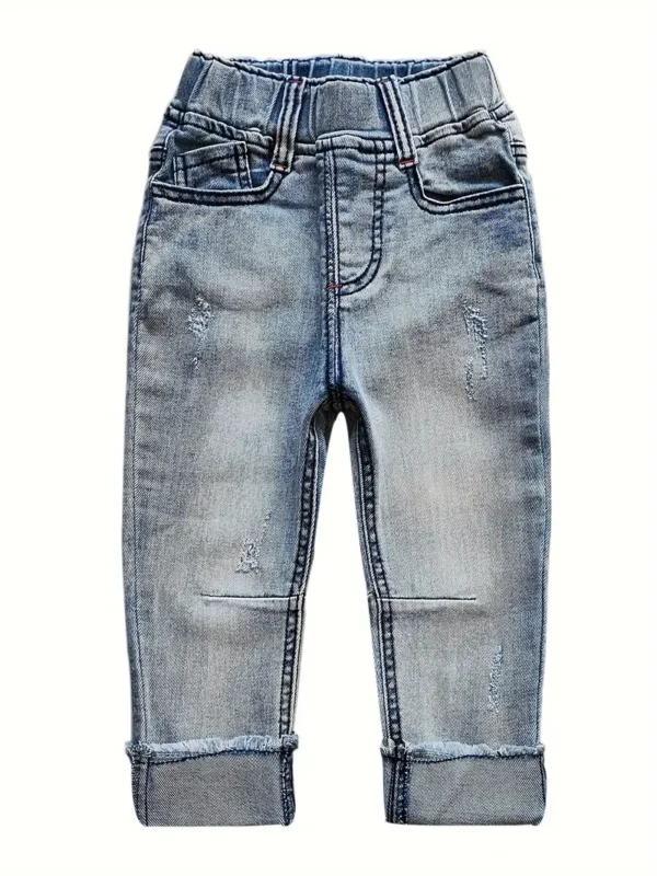 Jean en coton denim pour bébé garçon Jean en coton denim pour bébé garçon, pantalon décontracté doux et confortable avec taille élastique 15 octobre 2024 Kotazando