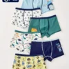 Lot de 6 boxers en coton pour garçon avec motifs de dessins animés mignons Lot de 6 boxers en coton pour garçon avec motifs de dessins animés mignons, Coupe extensible confortable, tissu tricoté, mélange d'élasthanne, type de coupe standard pour enfants de 12 ans et moins, Shorts de sous-vêtements toutes saisons 30 octobre 2024 Kotazando