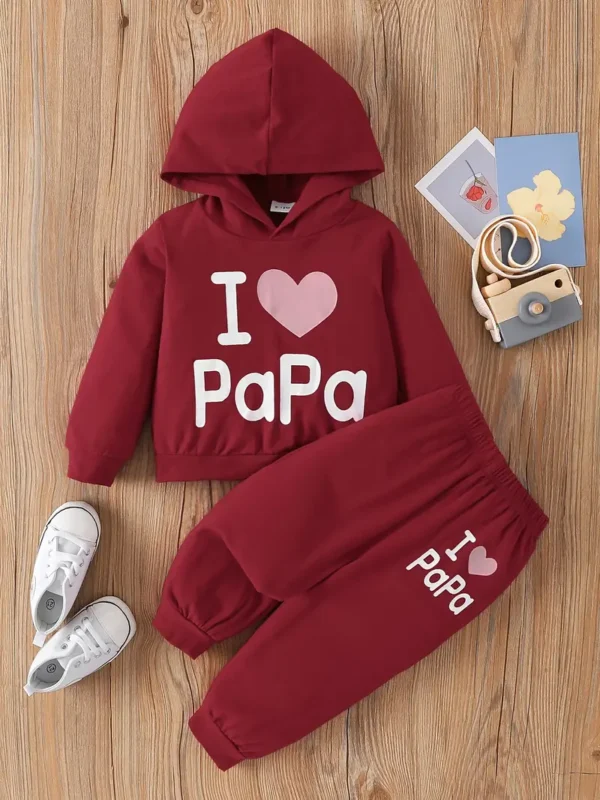 Tenue décontractée J'AIME PAPA Tenue décontractée « J'AIME PAPA », Ensemble 2 pièces pour bébé garçon avec sweat à capuche et pantalon de sport 9 octobre 2024 Kotazando