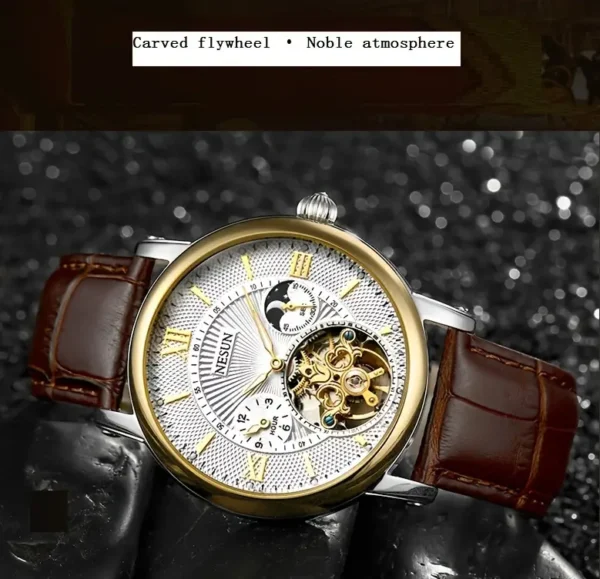 Montre mécanique entièrement automatique pour homme Nesun Montre mécanique entièrement automatique pour homme Nesun, montre creuse lumineuse tendance, cadeau de Saint-Valentin 4 octobre 2024 Kotazando