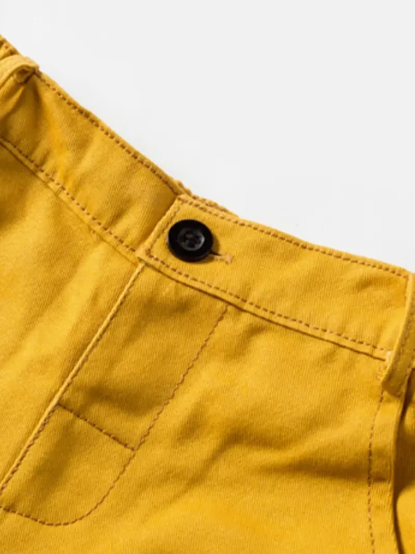 Ensemble short décontracté d'été pour garçons, short de couleur unie en pur coton avec ceinture, tenue polyvalente pour garçons – Image 6