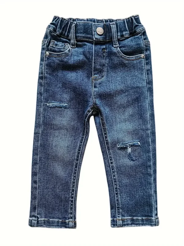 Pantalon en jean taille élastique pour bébé garçon Pantalon en jean taille élastique pour bébé garçon, jean déchiré pour le printemps et l'automne 15 octobre 2024 Kotazando