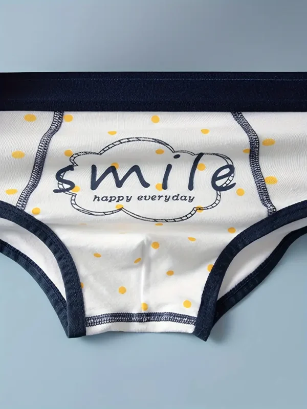 Lot de 4 slips triangulaires pour enfants, imprimé étoiles et rayures, sous-vêtements en coton respirants et doux pour la peau pour garçons – Image 8