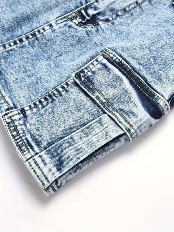 Jupe cargo taille haute élégante pour filles Jupe cargo taille haute élégante pour filles, jupe en jean extensible à poches multiples octobre 20, 2024 Kotazando