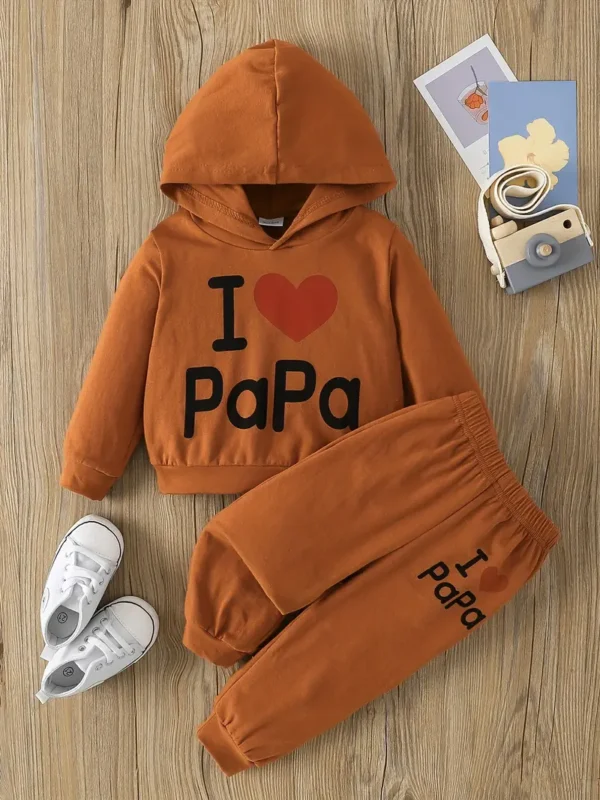 Tenue décontractée J'AIME PAPA Tenue décontractée « J'AIME PAPA », Ensemble 2 pièces pour bébé garçon avec sweat à capuche et pantalon de sport 9 octobre 2024 Kotazando