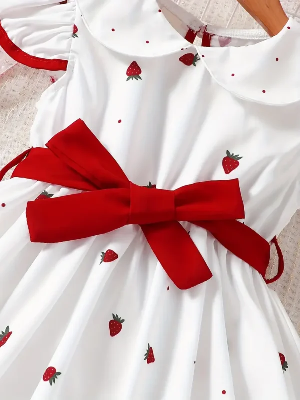 Robe décontractée à manches courtes et col mignon pour bébé Robe décontractée à manches courtes et col mignon pour bébé, motif fraise, robe pour bébé et petite fille pour un usage quotidien octobre 17, 2024 Kotazando