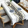 1 pièce 1 pièce, nappe européenne, nappe en polyester lavable, résistante à l'huile et à l'eau, nappe de salle à manger haut de gamme, dessous de plat, pour salle à manger et restaurant à domicile, fournitures pour la maison 26 décembre 2024 Kotazando