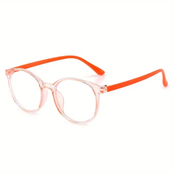 Lunettes à monture ovale mignonnes, lunettes de protection des yeux à monture TR, pour les adolescents, décorations scolaires quotidiennes – Image 3