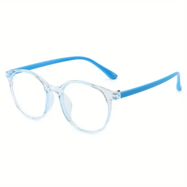 Lunettes à monture ovale mignonnes, lunettes de protection des yeux à monture TR, pour les adolescents, décorations scolaires quotidiennes – Image 5