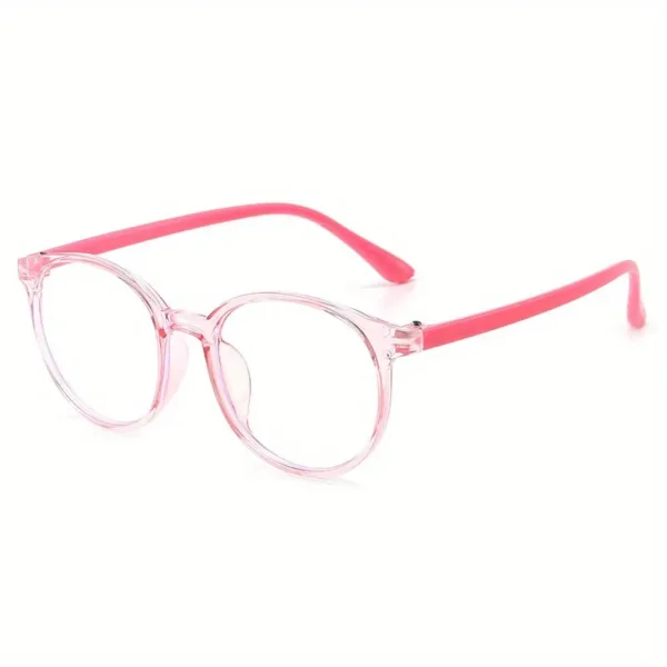 Lunettes à monture ovale mignonnes, lunettes de protection des yeux à monture TR, pour les adolescents, décorations scolaires quotidiennes – Image 9