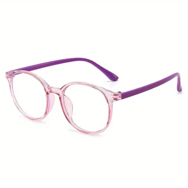 Lunettes à monture ovale mignonnes, lunettes de protection des yeux à monture TR, pour les adolescents, décorations scolaires quotidiennes – Image 10