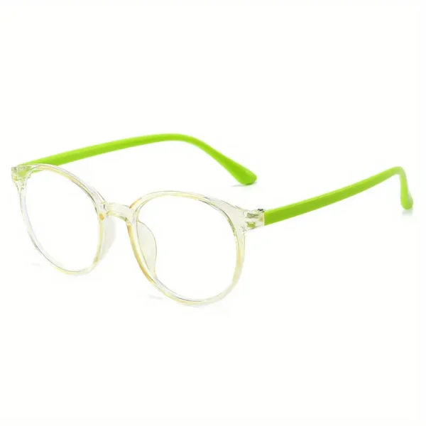 Lunettes à monture ovale mignonnes, lunettes de protection des yeux à monture TR, pour les adolescents, décorations scolaires quotidiennes – Image 13