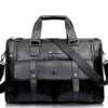 Mallette pour homme haut de gamme conforme à la TSA Mallette pour homme haut de gamme conforme à la TSA, Sac d'ordinateur en cuir PU de style britannique rétro avec doublure en polyester, résistant aux taches et à la décoloration, sacoche d'affaires et pochette résistante à l'eau avec ornement à bouton 26 décembre 2024 Kotazando