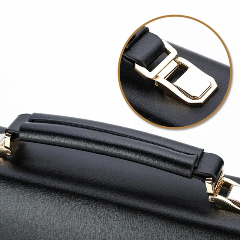 Mallette d'affaires élégante pour homme avec verrouillage par mot de passe, bandoulière réglable et compartiment pour tablette, Sac à main en similicuir imperméable pour le travail et le bureau 3 Mallette d'affaires élégante pour homme avec verrouillage par mot de passe, bandoulière réglable et compartiment pour tablette, Sac à main en similicuir imperméable pour le travail et le bureau – Image 2