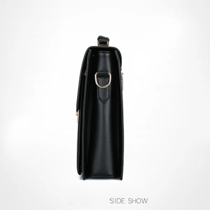 Mallette d'affaires élégante pour homme avec verrouillage par mot de passe, bandoulière réglable et compartiment pour tablette, Sac à main en similicuir imperméable pour le travail et le bureau 8 Mallette d'affaires élégante pour homme avec verrouillage par mot de passe, bandoulière réglable et compartiment pour tablette, Sac à main en similicuir imperméable pour le travail et le bureau – Image 7