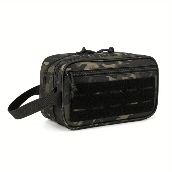 Sac à main d'extérieur tendance et résistant à l'usure pour homme, système Molle, portable, léger, grande capacité, trousse de toilette de voyage, sacs de rangement pour petits articles – Image 6