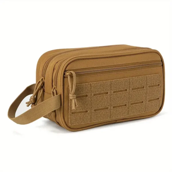 Sac à main d'extérieur tendance et résistant à l'usure pour homme, système Molle, portable, léger, grande capacité, trousse de toilette de voyage, sacs de rangement pour petits articles