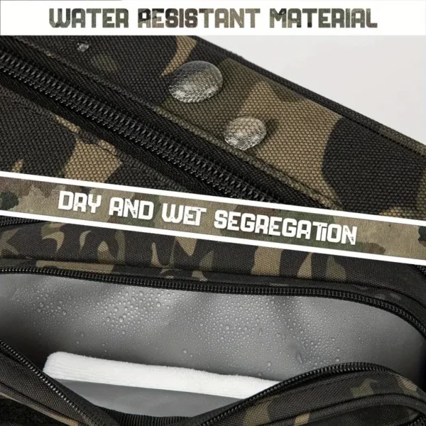 Sac à main d'extérieur tendance et résistant à l'usure pour homme, système Molle, portable, léger, grande capacité, trousse de toilette de voyage, sacs de rangement pour petits articles – Image 11