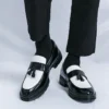 Mocassins classiques tendance pour hommes, similicuir, semelle en caoutchouc, semelle intérieure en EVA, style décontracté, bout rond, à enfiler, convient pour mariage, fête et usage quotidien, saisonnier toute l'année, bas, motif rayé, entretien doux 1 Mocassins classiques tendance pour hommes Mocassins classiques tendance pour hommes, similicuir, semelle en caoutchouc, semelle intérieure en EVA, style décontracté, bout rond, à enfiler, convient pour mariage, fête et usage quotidien, saisonnier toute l'année, bas, motif rayé, entretien doux 26 décembre 2024 Kotazando