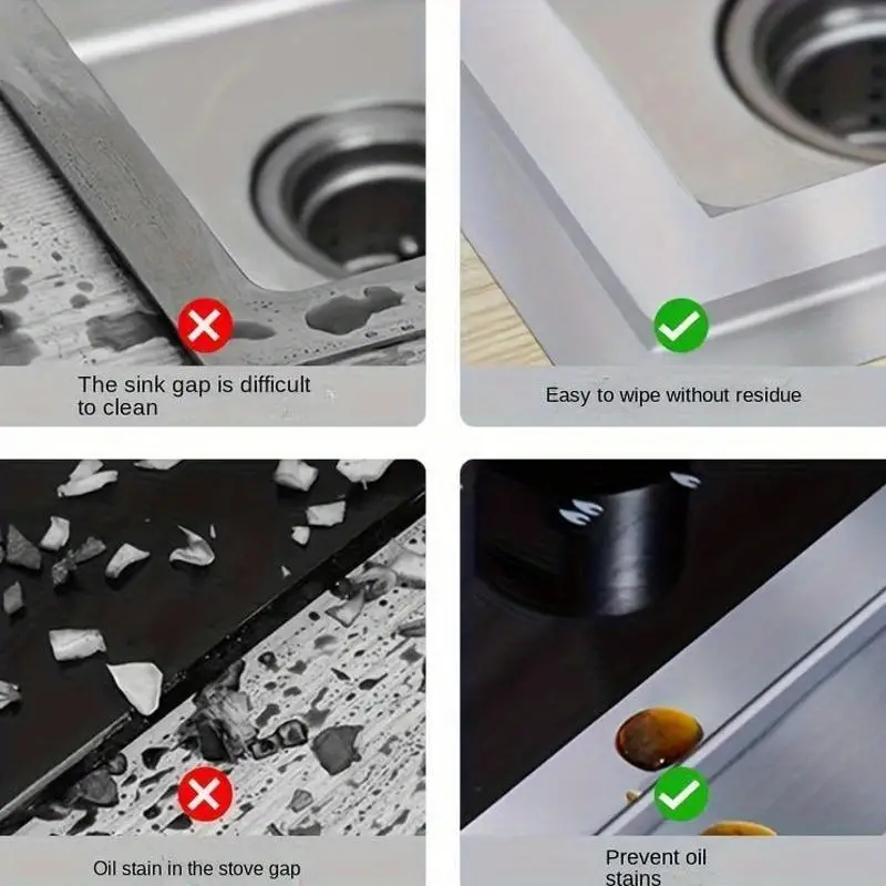 Ruban d'étanchéité en aluminium pour cuisine, Imperméable, résistant à l'huile, aux hautes températures et au feu pour les joints de cuisinière et de tuyaux 5 Ruban d'étanchéité en aluminium pour cuisine, Imperméable, résistant à l'huile, aux hautes températures et au feu pour les joints de cuisinière et de tuyaux – Image 4