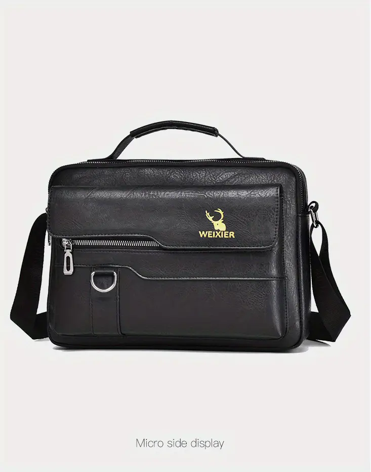 WEIXIER Sac à bandoulière pour printemps et été, sac à main décontracté en PU, cadeau pour père/anniversaire 2 WEIXIER Sac à bandoulière pour printemps et été, sac à main décontracté en PU, cadeau pour père/anniversaire
