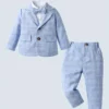 Ensemble 3 pièces décontracté pour bébé garçon Ensemble 3 pièces décontracté pour bébé garçon, chemise à nœud papillon, manteau à carreaux à manches longues et pantalon à carreaux, tissu d'extérieur 1 novembre 2024 Kotazando