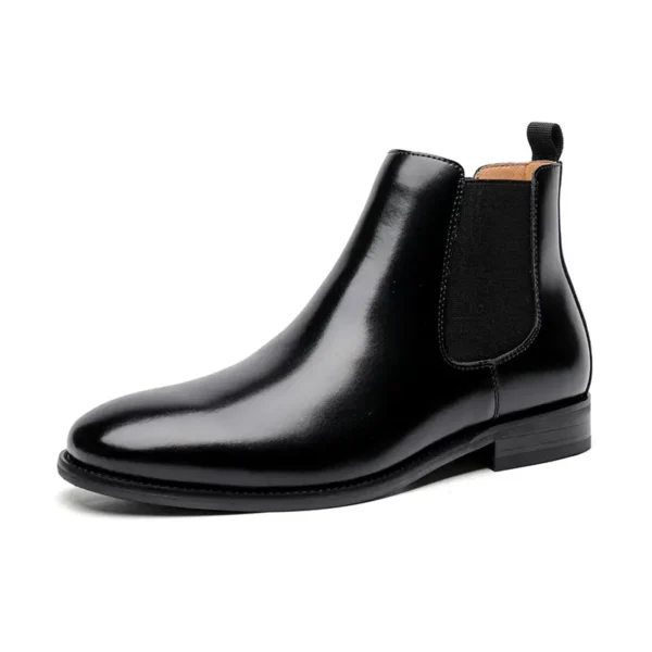 Bottines Chelsea élégantes et confortables pour hommes, chaussures de marche décontractées, bottes à enfiler – Image 10