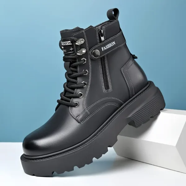 Bottines montantes élégantes pour hommes Bottines montantes élégantes pour hommes, Semelle durable et antidérapante pour l'extérieur et les vêtements décontractés, style urbain à la mode avec fermeture à glissière/lacet 5 décembre 2024 Kotazando