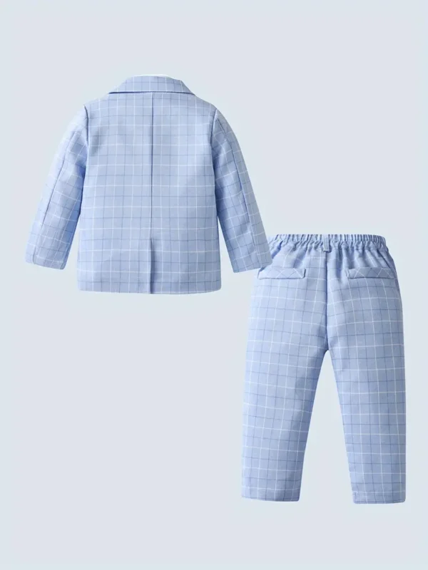 Ensemble 3 pièces décontracté pour bébé garçon Ensemble 3 pièces décontracté pour bébé garçon, chemise à nœud papillon, manteau à carreaux à manches longues et pantalon à carreaux, tissu d'extérieur 1 novembre 2024 Kotazando