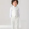 Ensemble 3 pièces pour bébé bleu ciel Ensemble 3 pièces pour bébé bleu ciel, chemise à nœud papillon, gilet et pantalon, tenue de soirée pour discours, fête d'anniversaire, vêtements pour garçon, tissu d'extérieur 1 novembre 2024 Kotazando