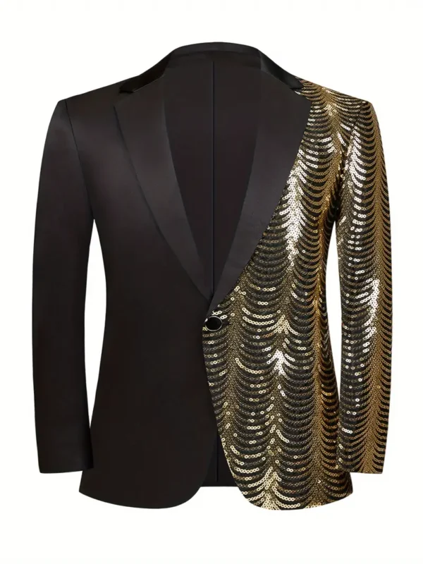 Veste de costume asymétrique à paillettes brillantes pour garçons Veste de costume asymétrique à paillettes brillantes pour garçons, blazer, smoking formel à un bouton pour mariage, concours, fête d'anniversaire novembre 13, 2024 Kotazando