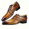 Chaussures Oxford décontractées en cuir à bout pointu pour hommes Chaussures Oxford décontractées en cuir à bout pointu pour hommes, chaussures à lacets respirantes et antidérapantes pour le bureau, les fêtes, les banquets, les occasions 26 décembre 2024 Kotazando