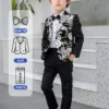 Tenues de gentleman formelles pour garçons Tenues de gentleman formelles pour garçons, veste de costume à manches longues et pantalon à motif floral, ensemble de vêtements pour garçons pour robe de banquet de mariage en plein air 26 décembre 2024 Kotazando