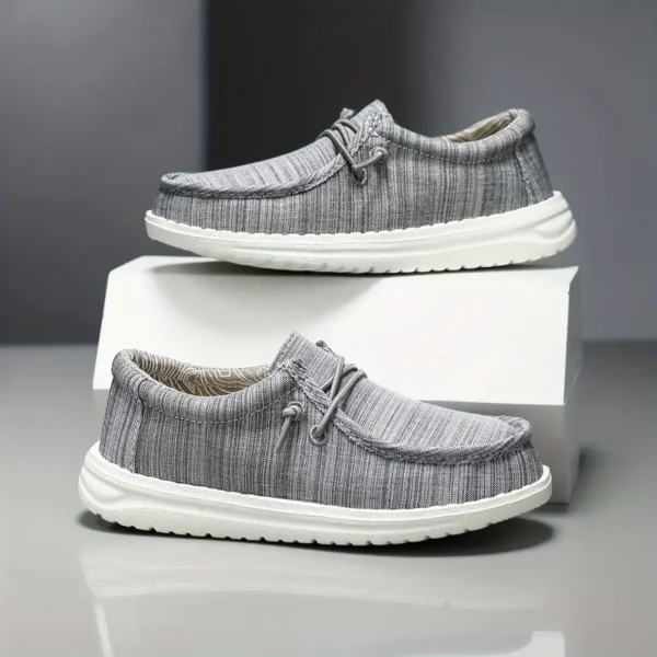 Mocassins décontractés et confortables de couleur unie pour garçons, baskets respirantes et antidérapantes pour la marche et la course à pied – Image 10