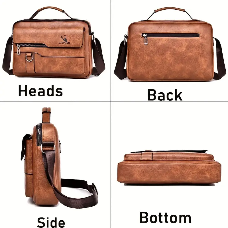 WEIXIER Sac à bandoulière pour printemps et été, sac à main décontracté en PU, cadeau pour père/anniversaire 9 WEIXIER Sac à bandoulière pour printemps et été, sac à main décontracté en PU, cadeau pour père/anniversaire – Image 8