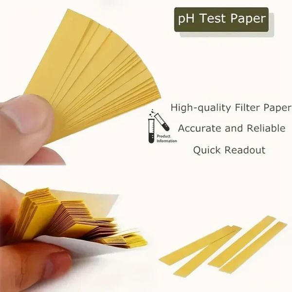 Bandelettes de test de pH Cloud Prime, papier indicateur de pH à large plage (1-14) pour des mesures précises dans les piscines et la transformation des aliments – Image 9