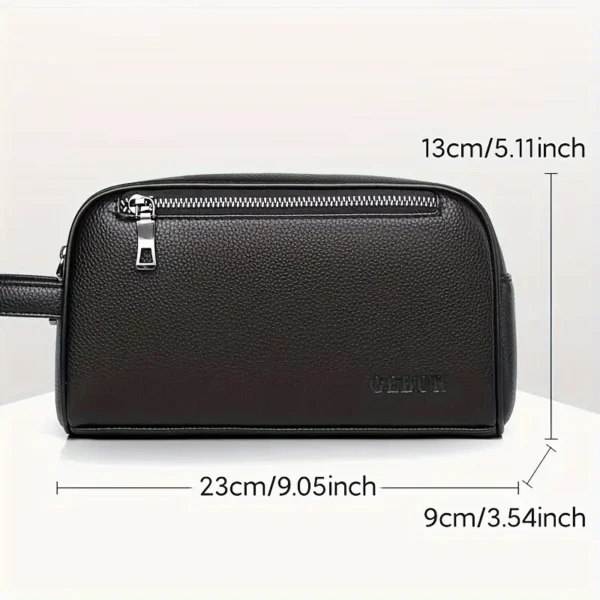 Pochette élégante en cuir PU pour homme, parfaite pour le travail et l'utilisation quotidienne – Image 9
