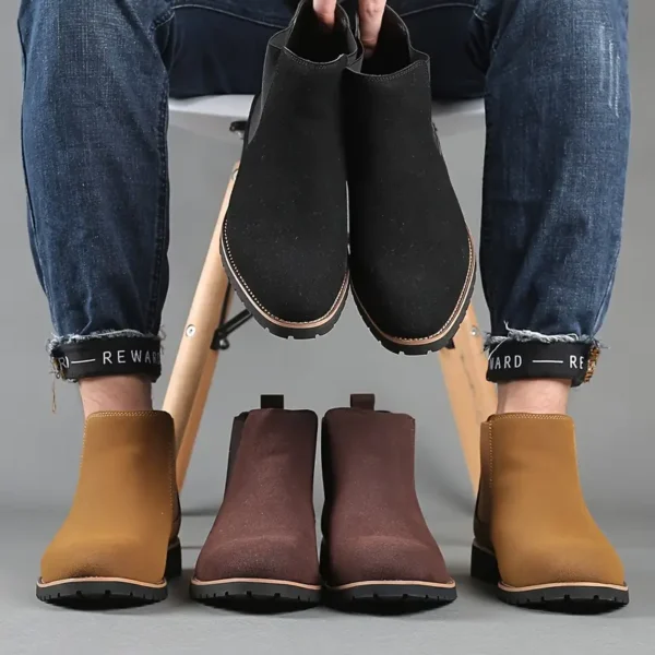 Ballerines Mary Jane chics pour filles Bottines Chelsea élégantes pour hommes, À enfiler, bout rond, mi-mollet en couleurs unies avec semelle en caoutchouc pour toutes les saisons 21 novembre 2024 Kotazando