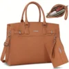 Lot de 2 porte-documents en similicuir pour femme, sac d'ordinateur portable tendance, sac fourre-tout étanche avec fermeture éclair, doublure en polyester, avec bandoulière amovible, pour les déplacements quotidiens, les sorties, ordinateur portable de 39,62 cm 1 Lot de 2 porte-documents en similicuir pour femme Lot de 2 porte-documents en similicuir pour femme, sac d'ordinateur portable tendance, sac fourre-tout étanche avec fermeture éclair, doublure en polyester, avec bandoulière amovible, pour les déplacements quotidiens, les sorties, ordinateur portable de 39,62 cm 26 décembre 2024 Kotazando
