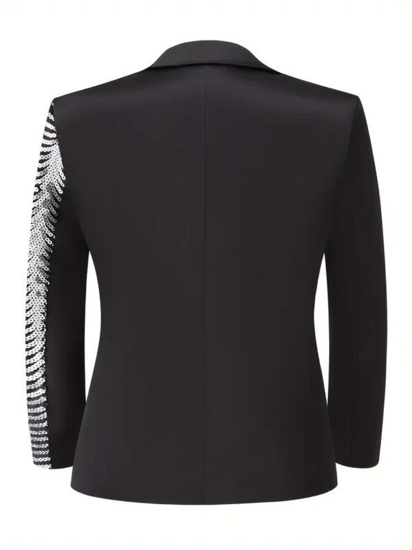 Veste de costume asymétrique à paillettes brillantes pour garçons Veste de costume asymétrique à paillettes brillantes pour garçons, blazer, smoking formel à un bouton pour mariage, concours, fête d'anniversaire novembre 13, 2024 Kotazando